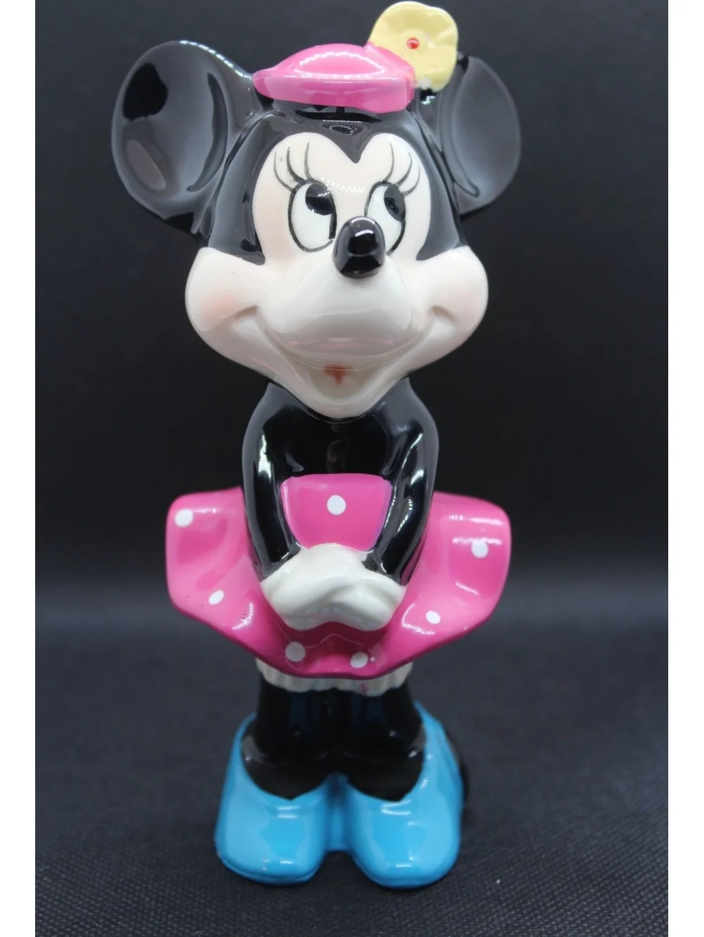 VTG 1970s Walt Disney Productions Japan Mickey & Minnie Mouse Figurines Lot of 2